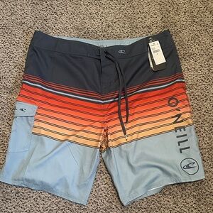 O'Neill Men's Gradient Stripe Swim Shorts